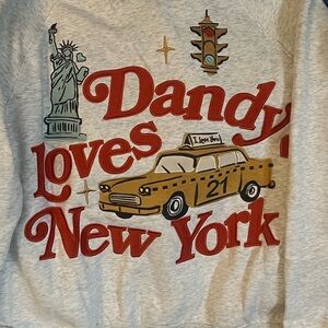 Dandy worldwide Grey New York hooded Sweatshirt